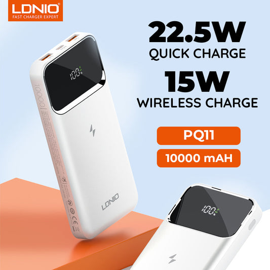 LDNIO PQ11 | 15W Magnetic Wireless Power Bank 10000mAh