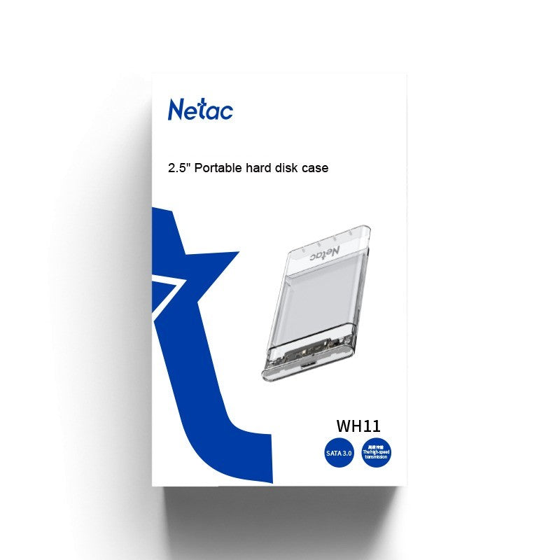 NETAC WH11 2.5-Inch Clear Portable HDD/SSD Hard Drive Enclosure
