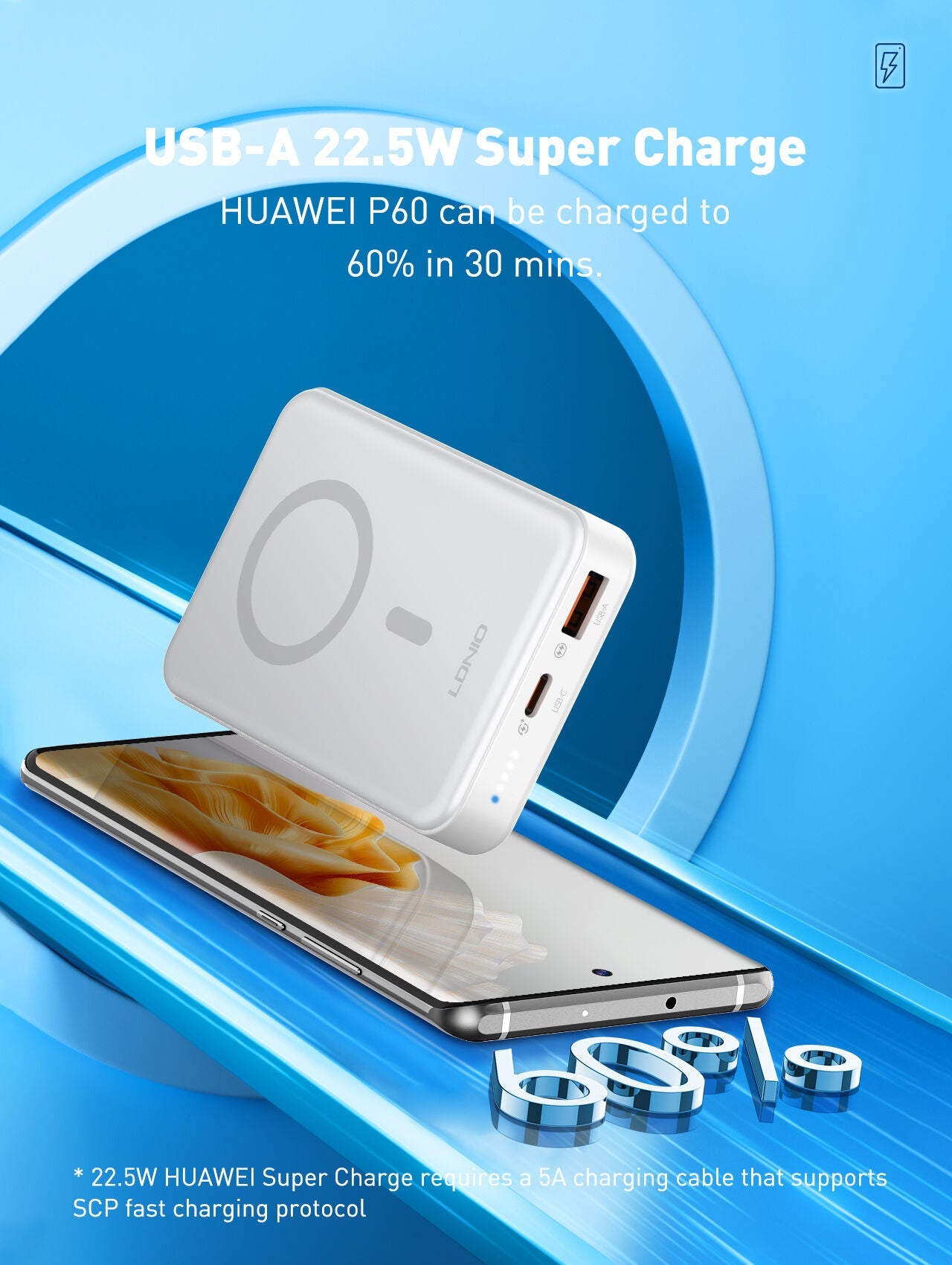 LDNIO PQ16 | Magnetic Wireless Power Bank 10000mAh