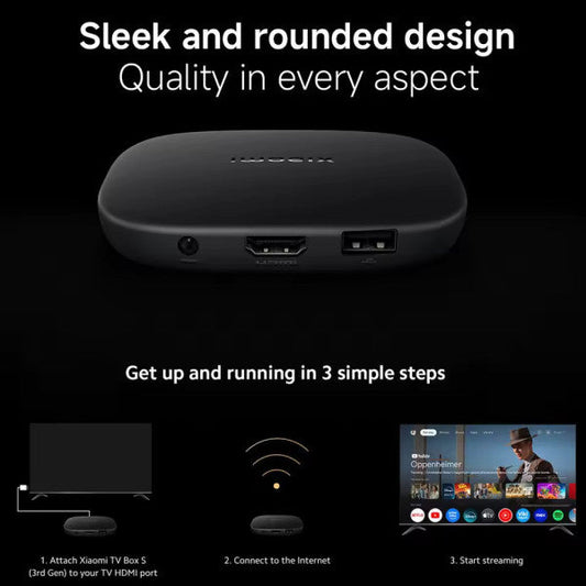 Xiaomi TV Box S 3rd Gen 4K UHD Media Player (Google TV, Dolby Vision)