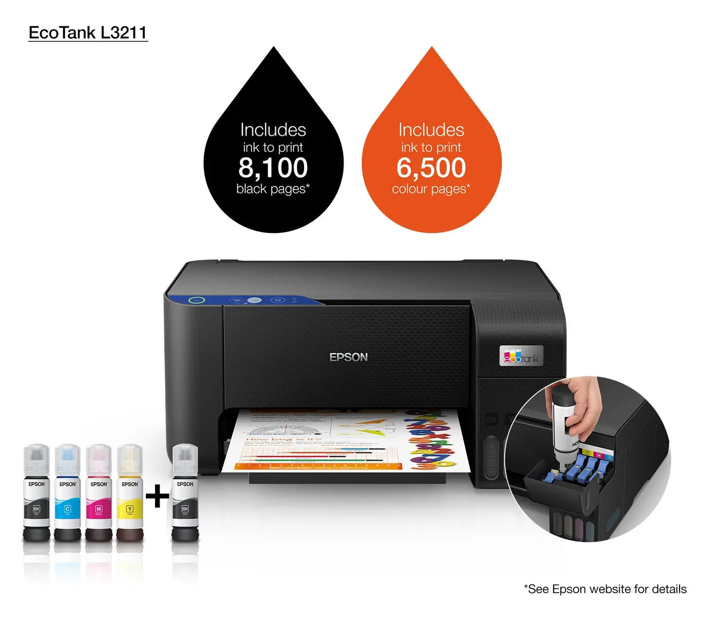 Epson EcoTank L3211 3-in-1 Colour printer