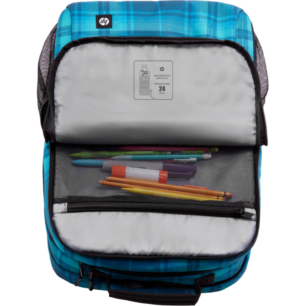 HP Campus XL Tartan Plaid Backpack