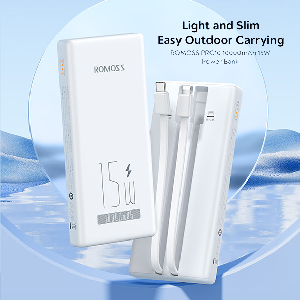 Romoss Power Bank PRC 10000mAh 15W WH