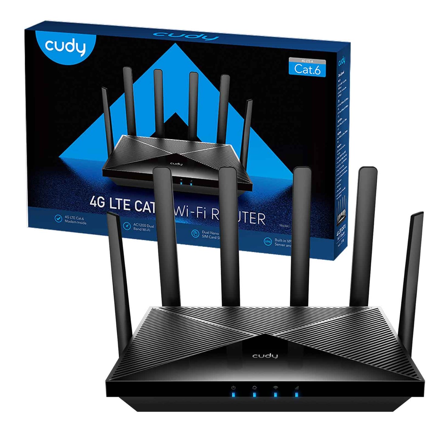 CUDY-LT700-EU-OUTCudy 4G LTE6 Dual Band 1200 Mbps Outdoor WiFi 5 Router