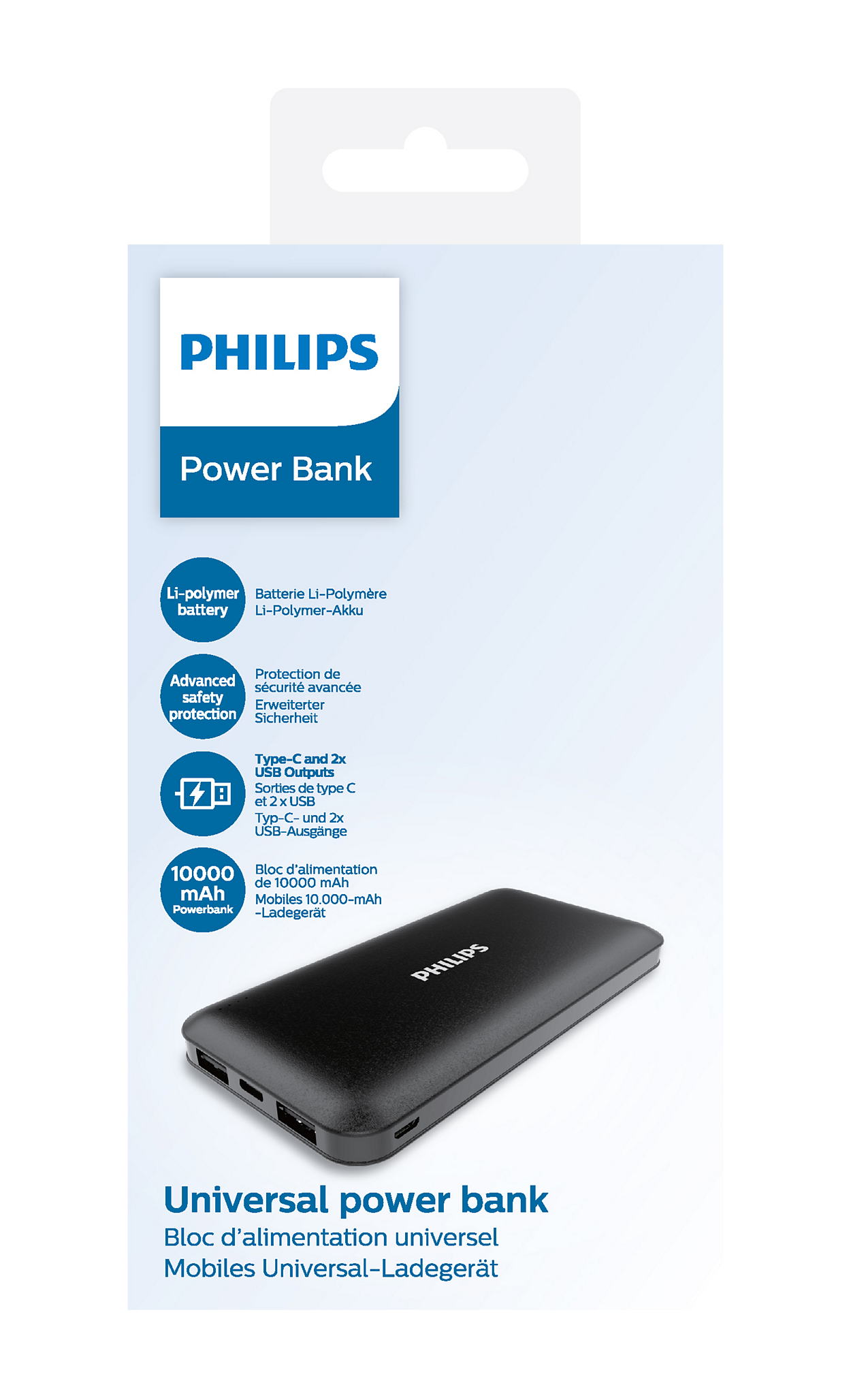 PHILLIPS DLP6812NB 10000mAh power bank
