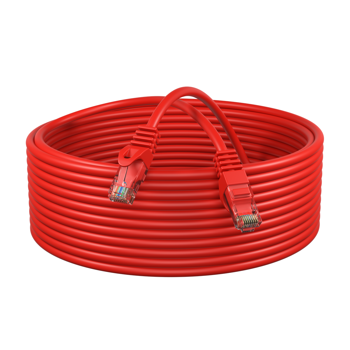 Pollen CAT6 Ethernet Patch Cable UTP, 24AWG - Red