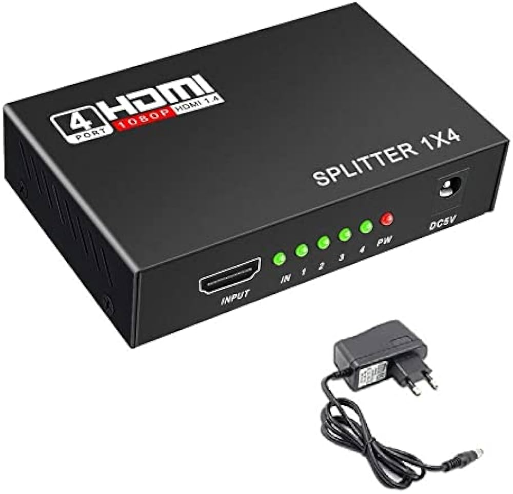 1x4 HDMI Splitter (HDMI input to 4 HDMI output) Full HD 1080P