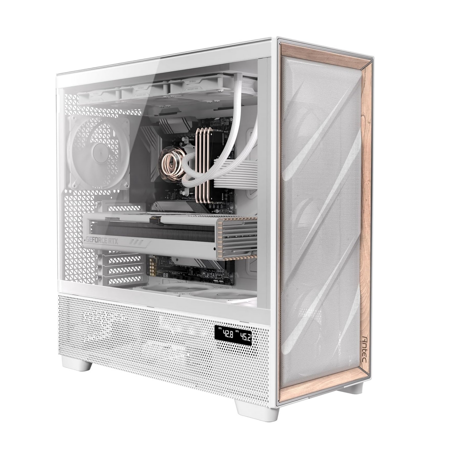 Antec FLUX PRO E-ATX Full Tower Gaming Chassis – White