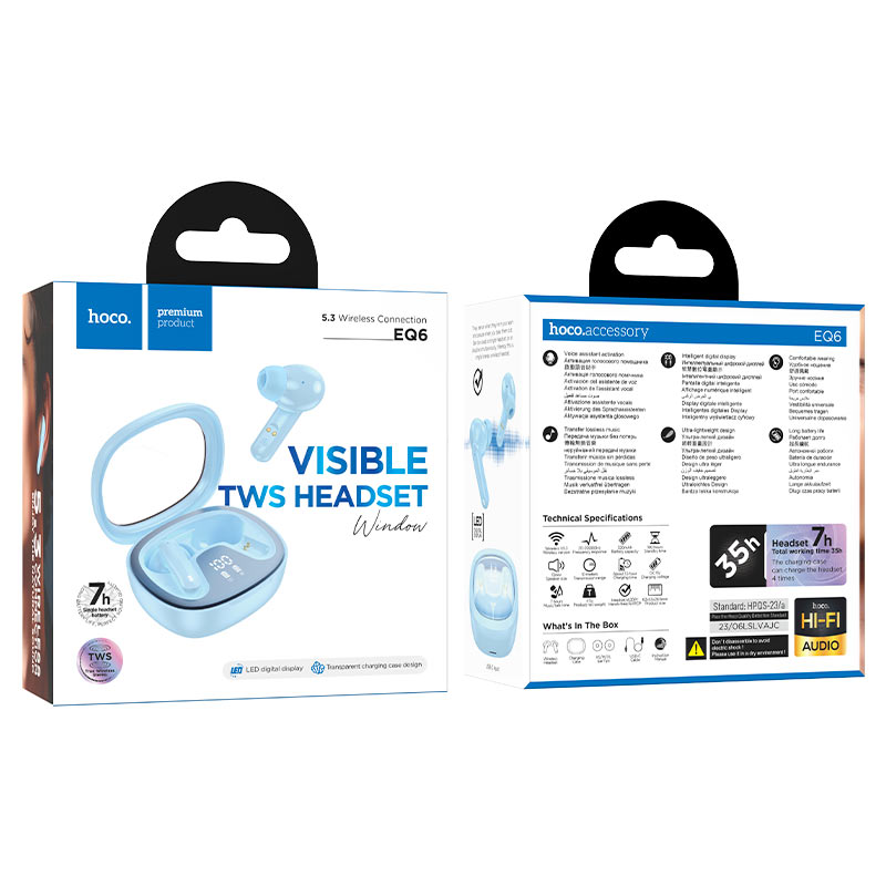 hoco EQ6 True Wireless Bluetooth Earphone