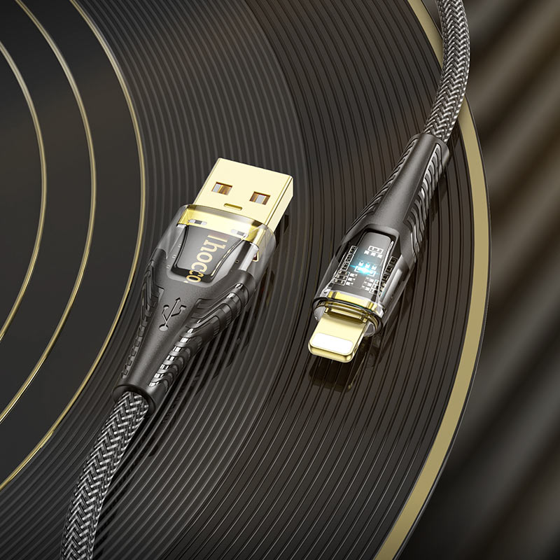 HOCO U121 Crystal Charging Cable USB to Lightning cable 1.2m