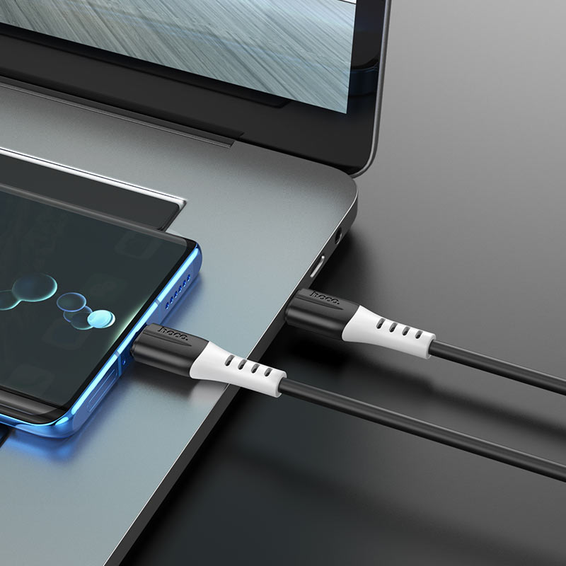 hHoco X82 3A USB-C to USB-C / Type-C Silicone Charging Data Cable