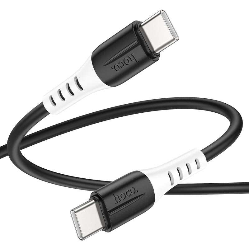 hHoco X82 3A USB-C to USB-C / Type-C Silicone Charging Data Cable