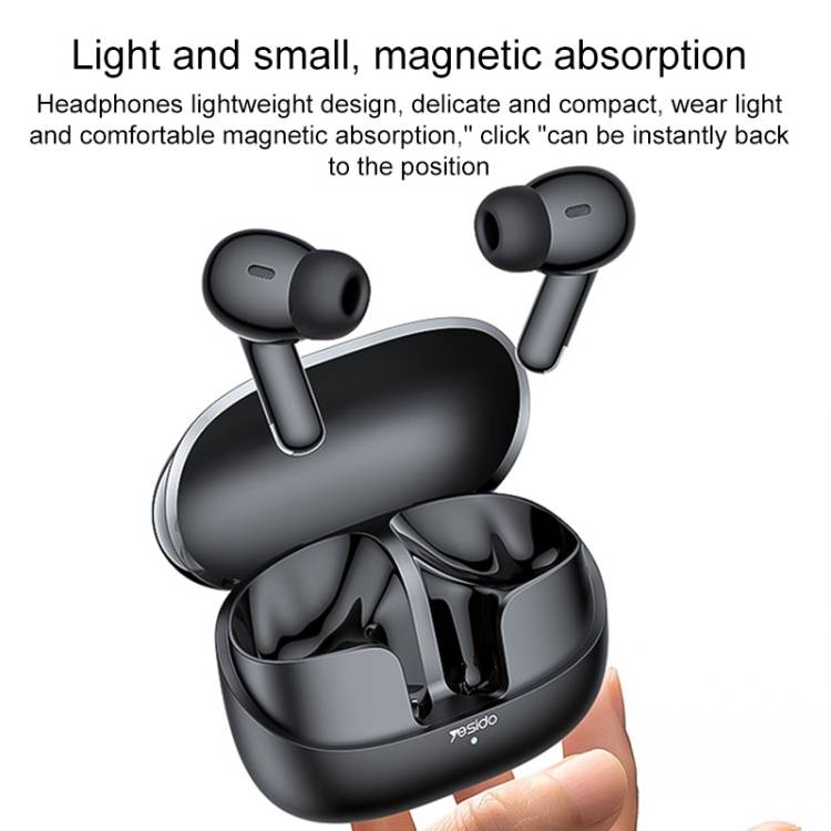 Yesido TWS26 TWS Wireless Bluetooth Earphones (Black)