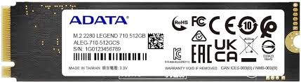 ADATA Legend 710 512GB NVMe M.2 2280 SSD