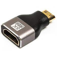 POLLEN 8K Mini HDMI Male to HDMI Female Adapter