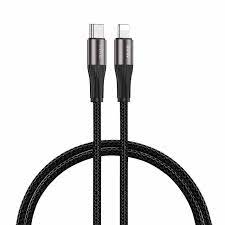 Vidvie CB4038 Braided USB-C to Lightning Cable 30W Black 2m