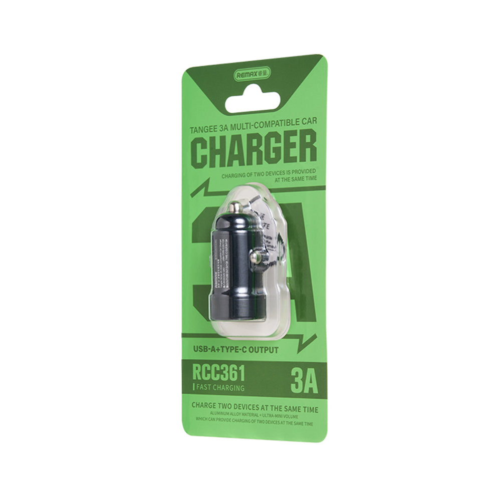 REMAX (RCC361) Car Charger 3A - Black