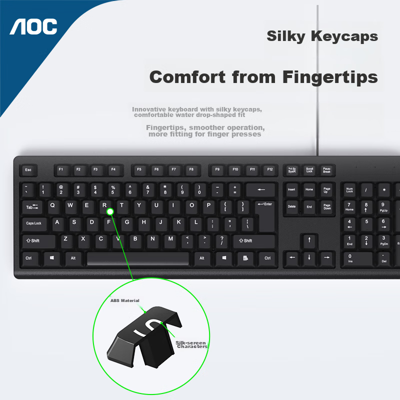 AOC KM160 KEYBOARD + MOUSE BUNDLE