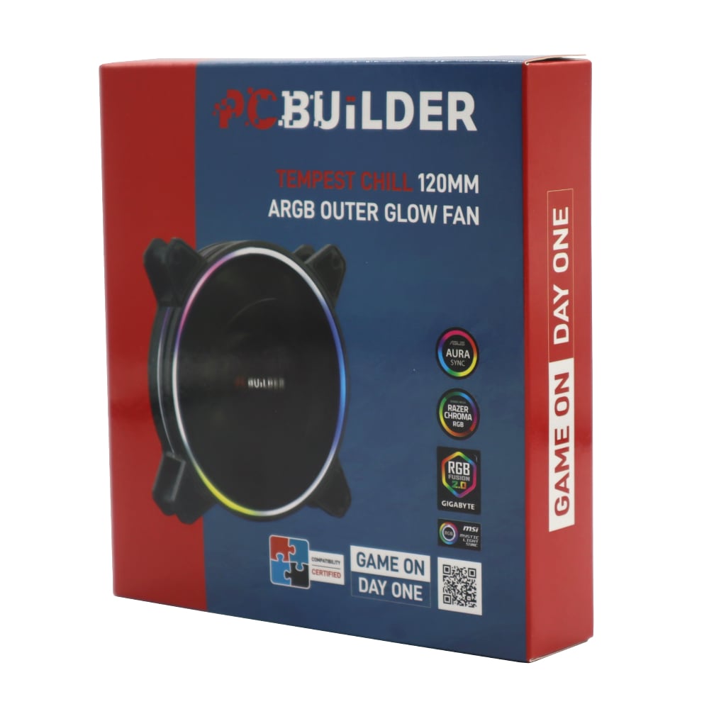 PCBuilder TEMPEST CHILL 120mm Inner Glow ARGB Fan