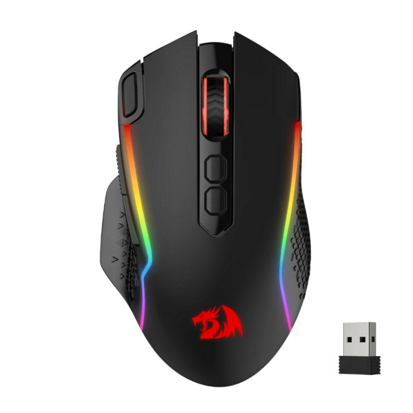 Redragon M810 TAIPAN PRO 10000DPI 8-Button Wireless RGB Gaming Mouse - Black