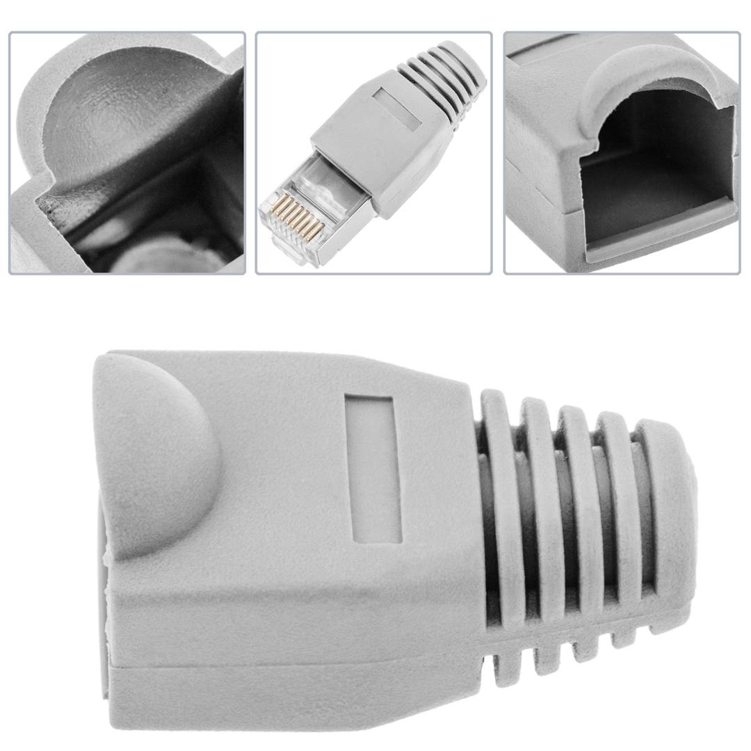 Pollen RJ45 Strain Relief Boots (Grey) - Pack of 100