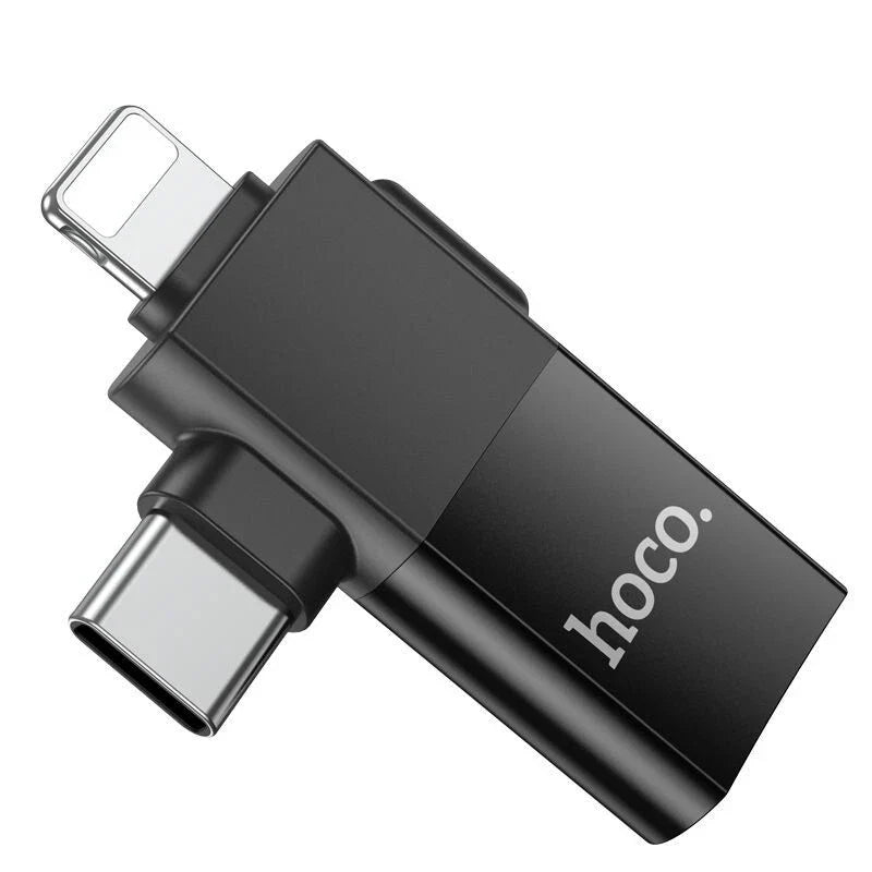HOCO UA17 iP & USB-C Male to USB Female OTG Adapter (pack of 3)