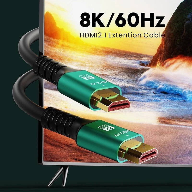 8K HDMI Cable 2.1 Ultra High Speed HDTV @ 7680*4320P