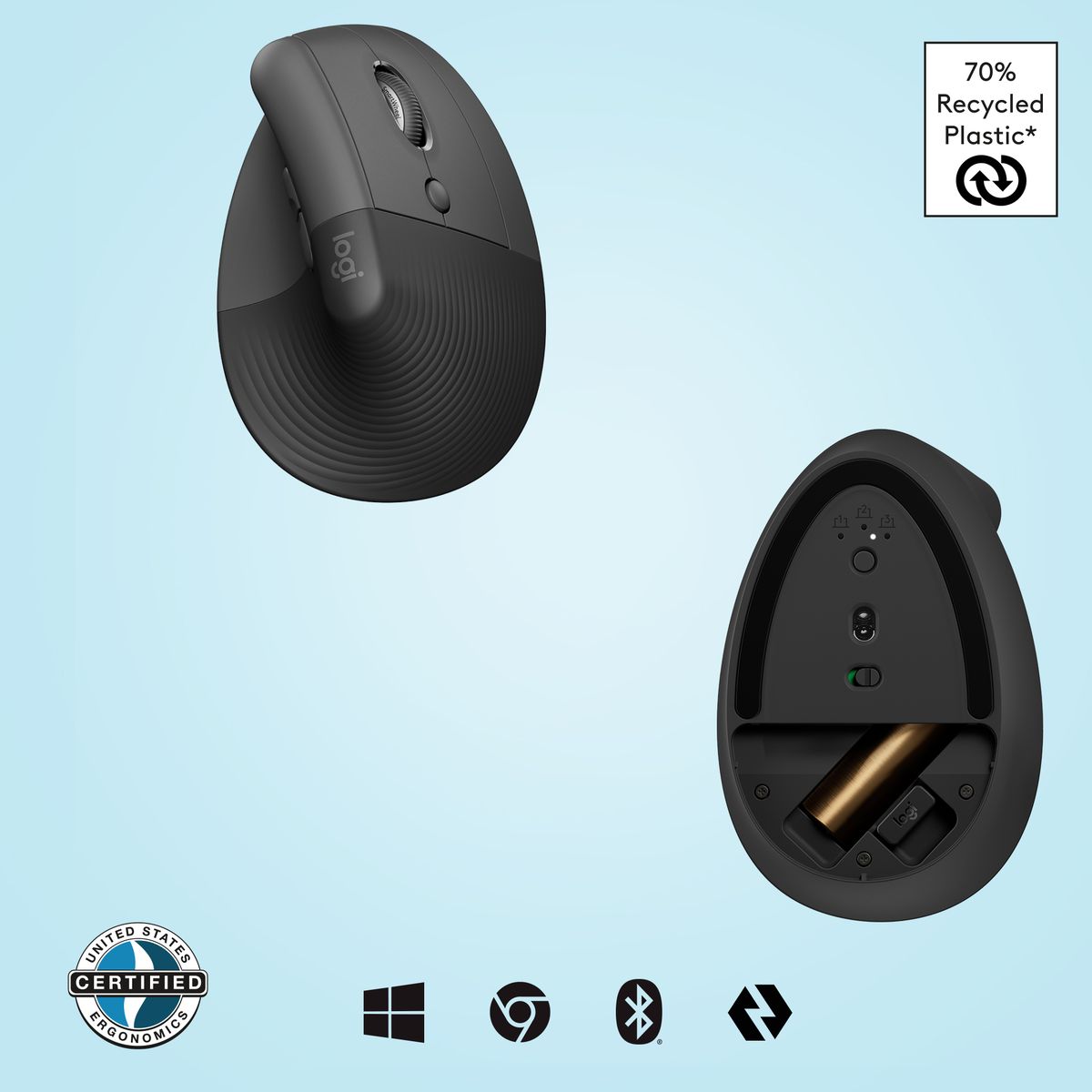 Logitech Lift Vertical Ergonomic Mouse