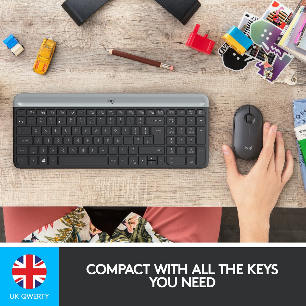 Logitech MK470 Slim Wireless Keyboard and Mouse Combo