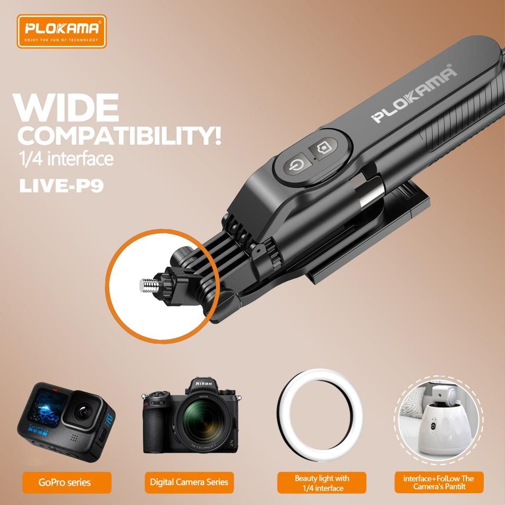 Plokama LIVE-P9 Pro Tripod Stand - 1.7m