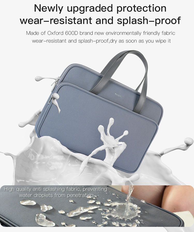 YESIDO WB35 Laptop Soft Lining Anti-scratch Notebook Carrying Bag - Grey