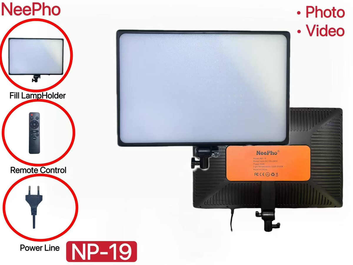 NeePho NP-19 Professional Photography/Videography light & Tripod Stand -19"
