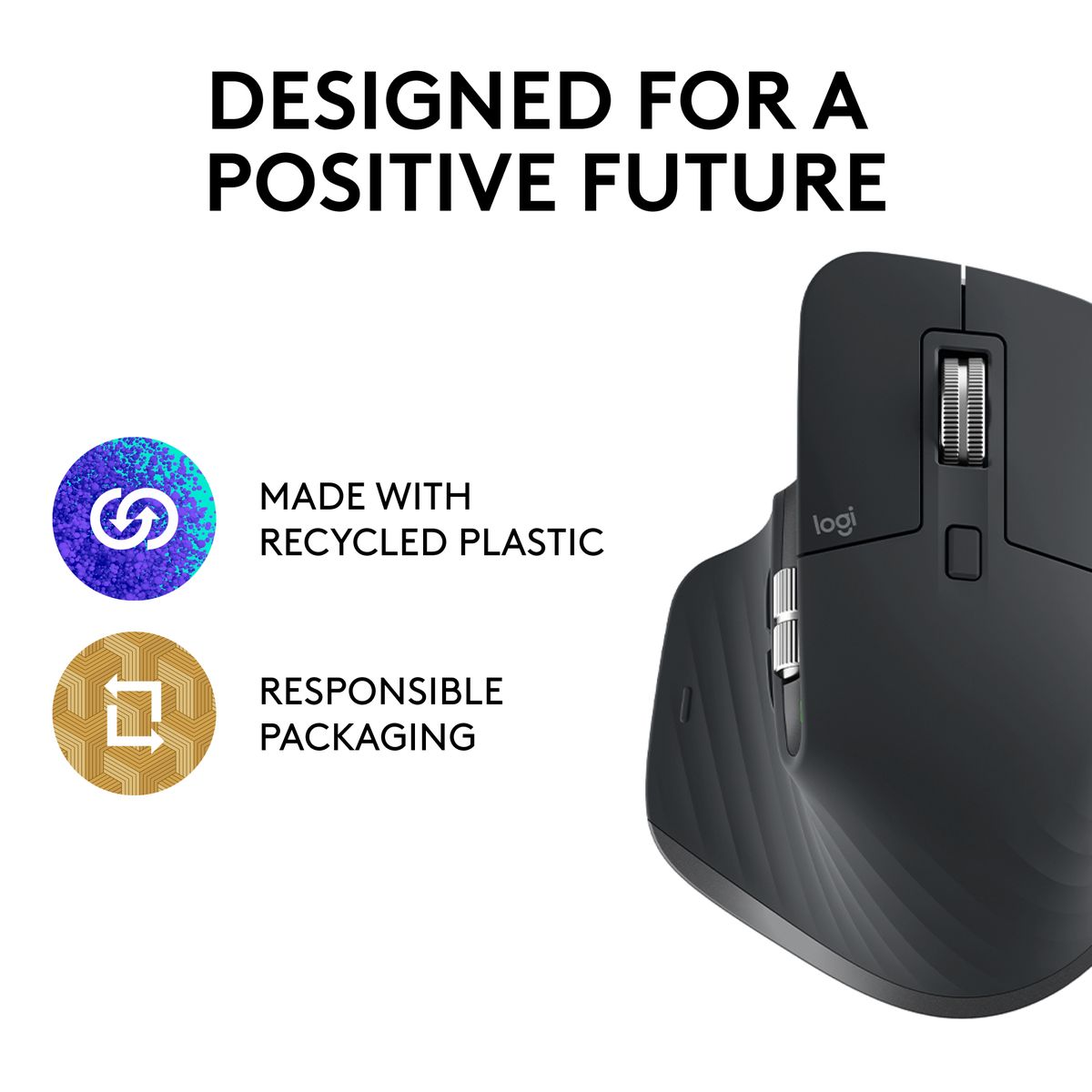 Logitech MX Master 3S - Wireless Performance Mouse - Black