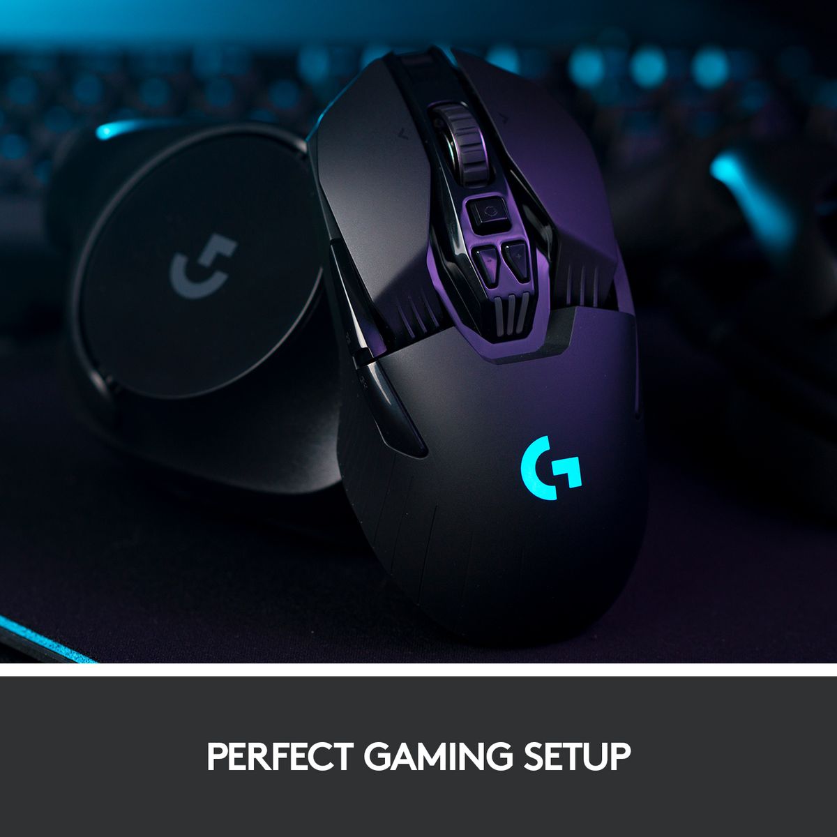 Logitech G903 LIGHTSPEED Wireless Gaming Mouse with Hero Sensor - Black