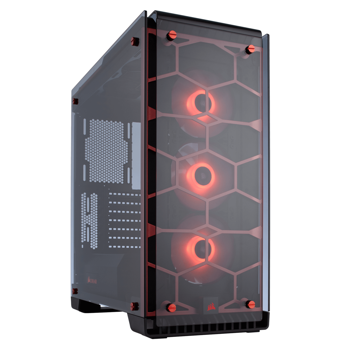 Crystal Series 570X RGB ATX Mid-Tower Case - Red