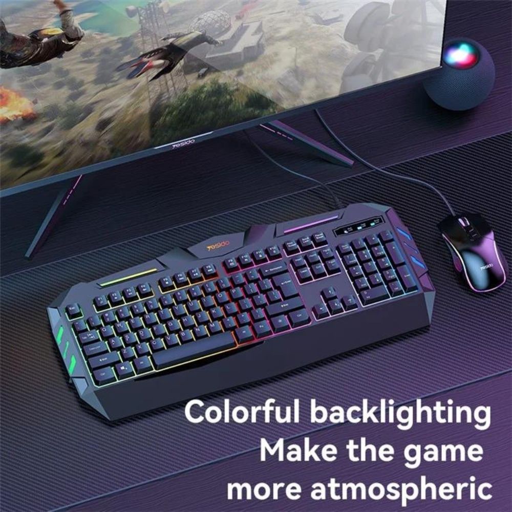 Yesido KB21 Premium USB Wired Gaming Keyboard With RGB Backlight