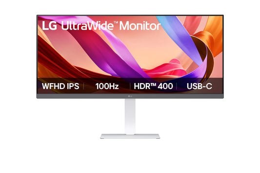 LG UltraWide 34 Inch IPS FHD White Monitor