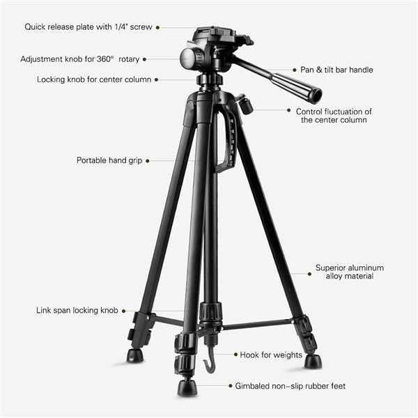 3520 Tripod SLR Camera Photography Live Video Stand,Mobile Phone Holder
