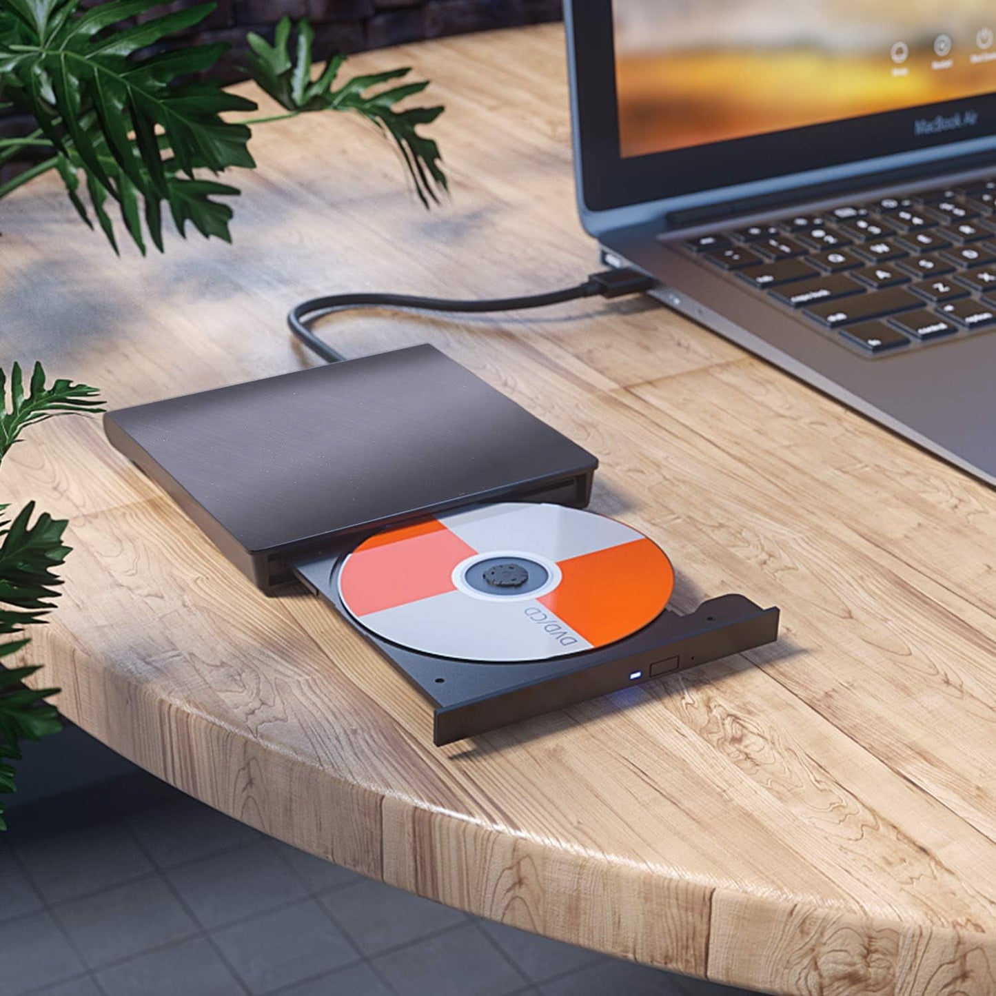 USB 3.0  External Portable CD +/-RW Drive DVD Rewriter & Player