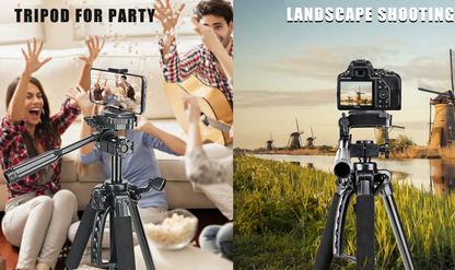 NeePho NP-8840 180 Degrees Tilt Handle Carbon Fiber Camera Tripod Phone
