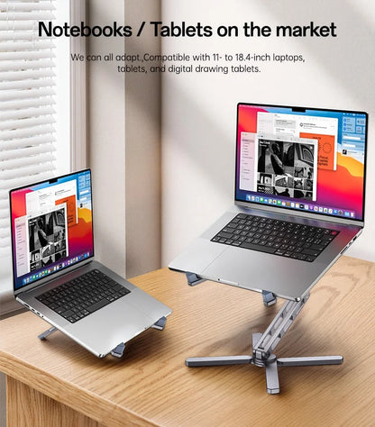 YESIDO LP09 Aluminum Laptop Stand Height Adjustable Foldable Notebook Stand