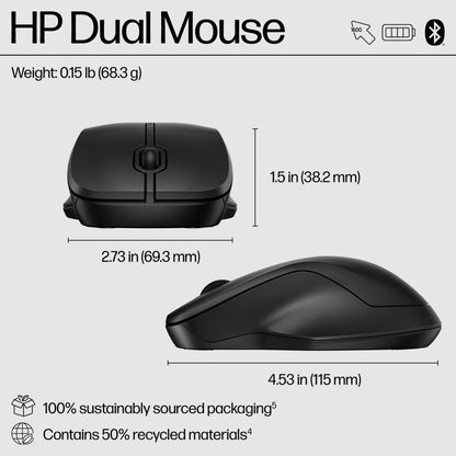 HP 235 Slim Wireless (2.4GHz or Bluetooth) Mouse