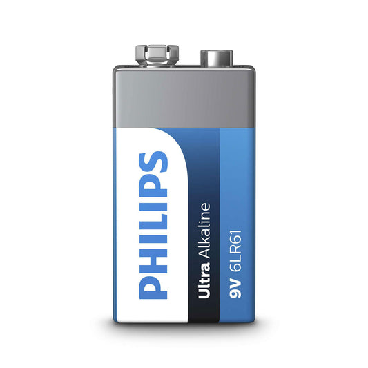 Philips Power Alkaline 6LR61 Battery 9V