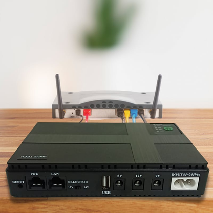 Sinye 10400 mAh Black Mini Portable DC UPS
