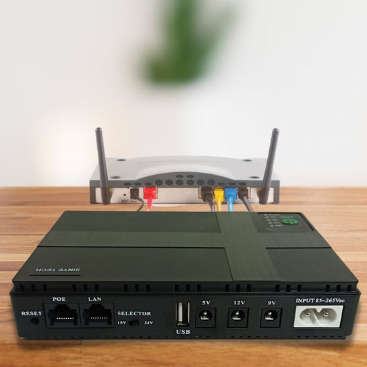 Sinye 10400 mAh Black Mini Portable DC UPS
