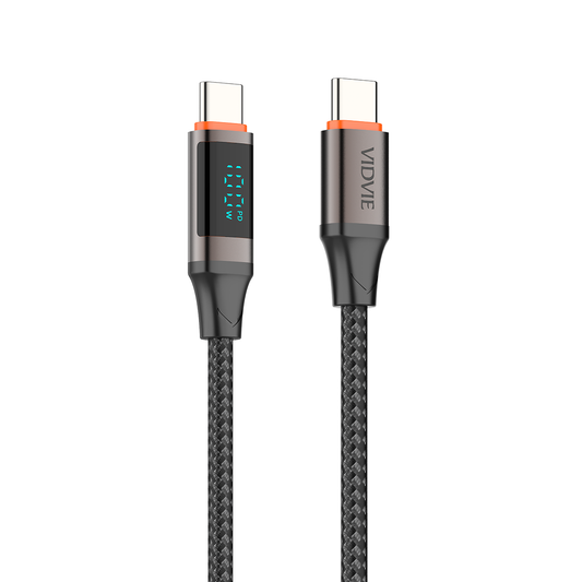 VIDVIE CB4037 100W Type-C to Type-C Data Cable - 1.2m
