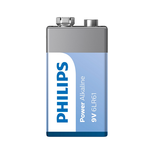 Philips Power Alkaline 6LR61 Battery 9V