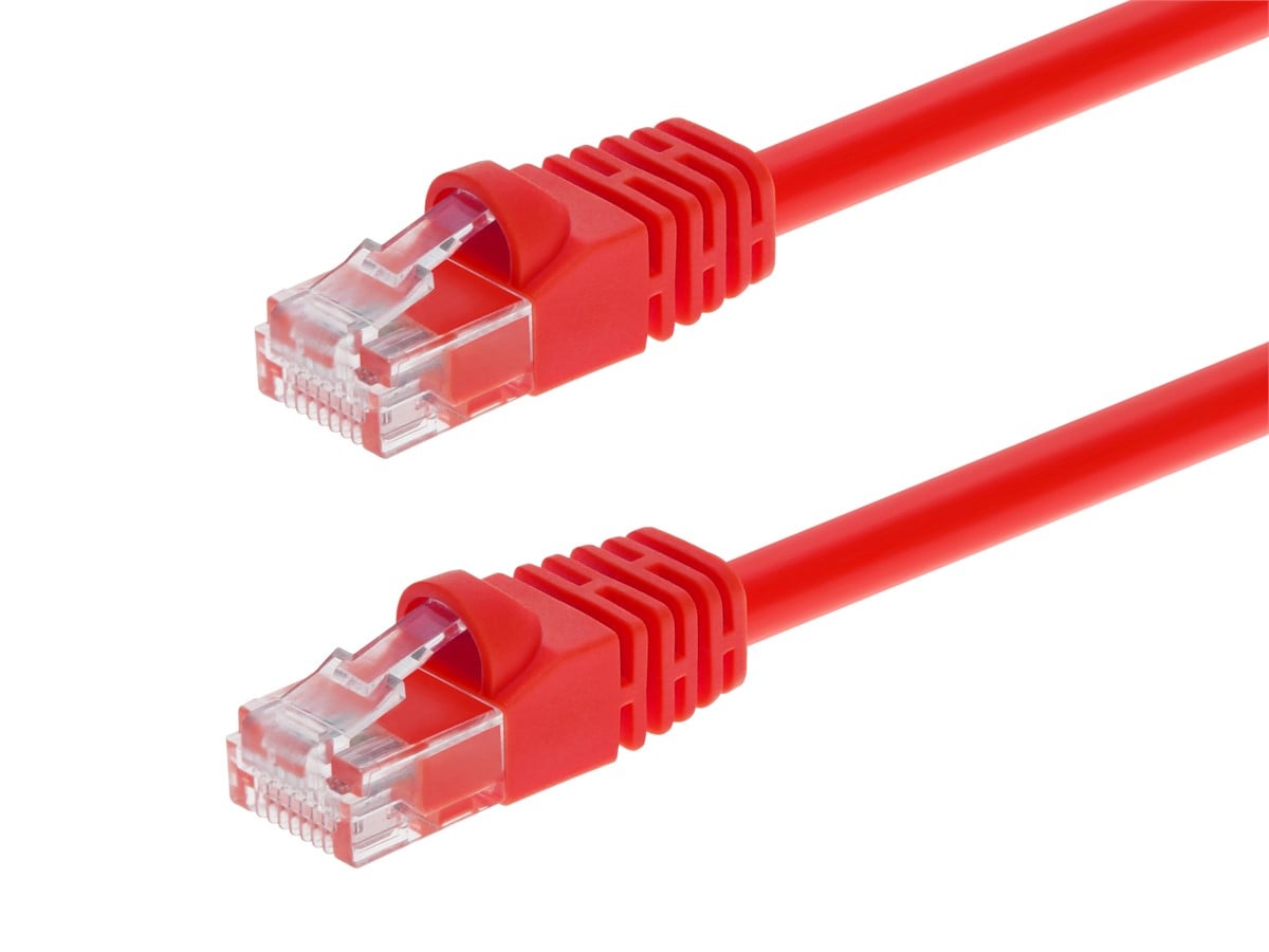 Pollen CAT6 Ethernet Patch Cable  UTP, 24AWG - Red