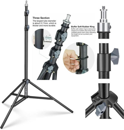 Plokama PK-8899 Photography Tripod with Adjustable Height-2.1m