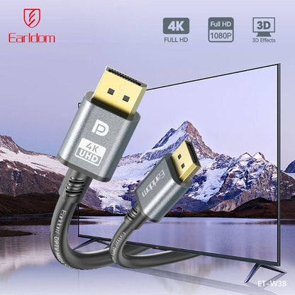 Earldom W38 4k@60Hz DisplayPort to DisplayPort Cable, 2 Meter